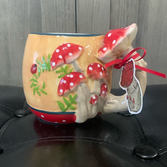 Blue Sky Other - Blue Sky Clayworks Mushroom Red Toadstool Coffee Mug By Heather Goldminc